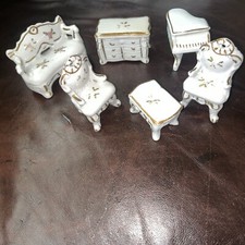 Vintage Japan Dollhouse Miniature Porcelain 6 pcs