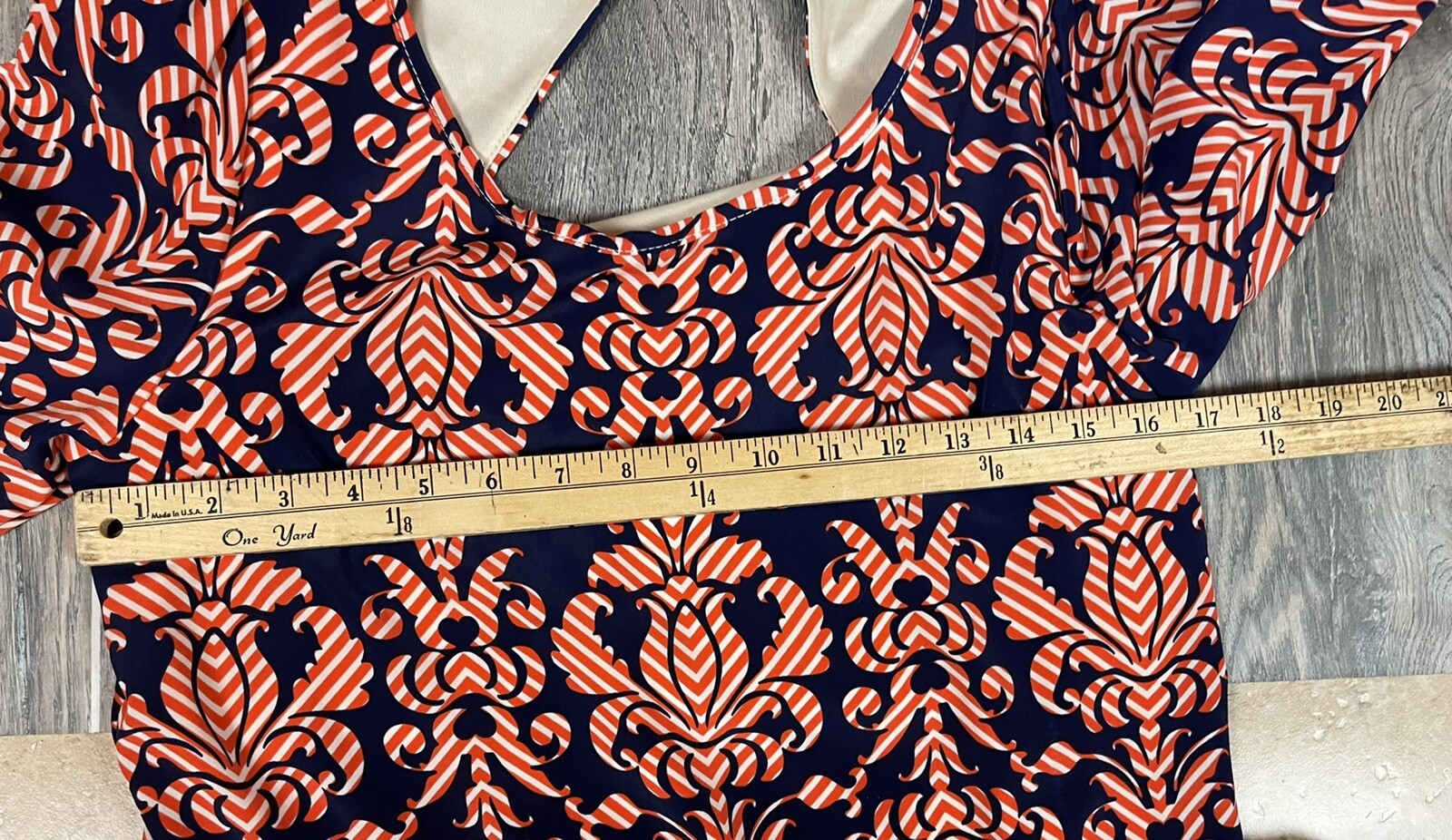 PEACH LOVE CREAM CALIFORNIA WOMENS MARTIN MULTI COLOR KNIT MIDI  DRESS SZ MED image 3
