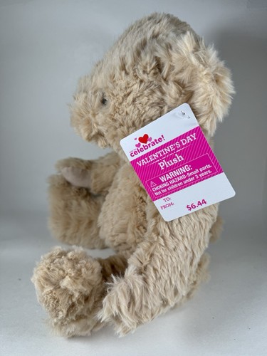 Walmart Plush Light Brown Bear 10” Sitting Valentines Day 2023 Stuffed Animal - Picture 2 of 10