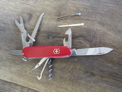 VICTORINOX SWISS ARMY STAINLESS ROSTFREI OFFICIER SUISSE RED KNIFE.  SWITZERLAND | eBay