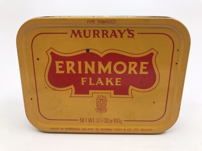 Murray's Erinmore Flake Vintage Empty Pipe Tobacco Tin Made in N. Ireland