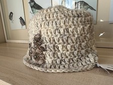 NWT HAND KNITTED -Little KIDS ONE SIZE Jeweled Beanie Hat