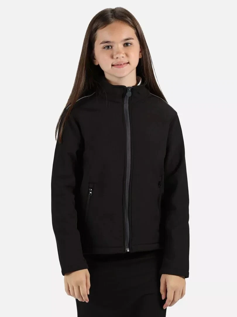 Pull Polaire Regatta Enfant Noir Avec Capuche – Taille 11/12 Ans – Occasion