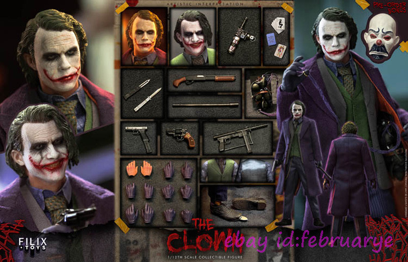 Filix Toys 1/12 FX004 Heath Ledger Joker Action Figures In Filix Toys 1/12 FX004 Heath Ledger Joker Action Figures In