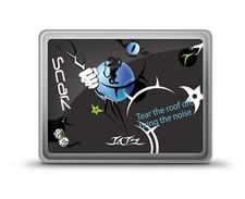 iLuv Ultra Thin Case with Tatz Graphics for iPad: Scarz - Black