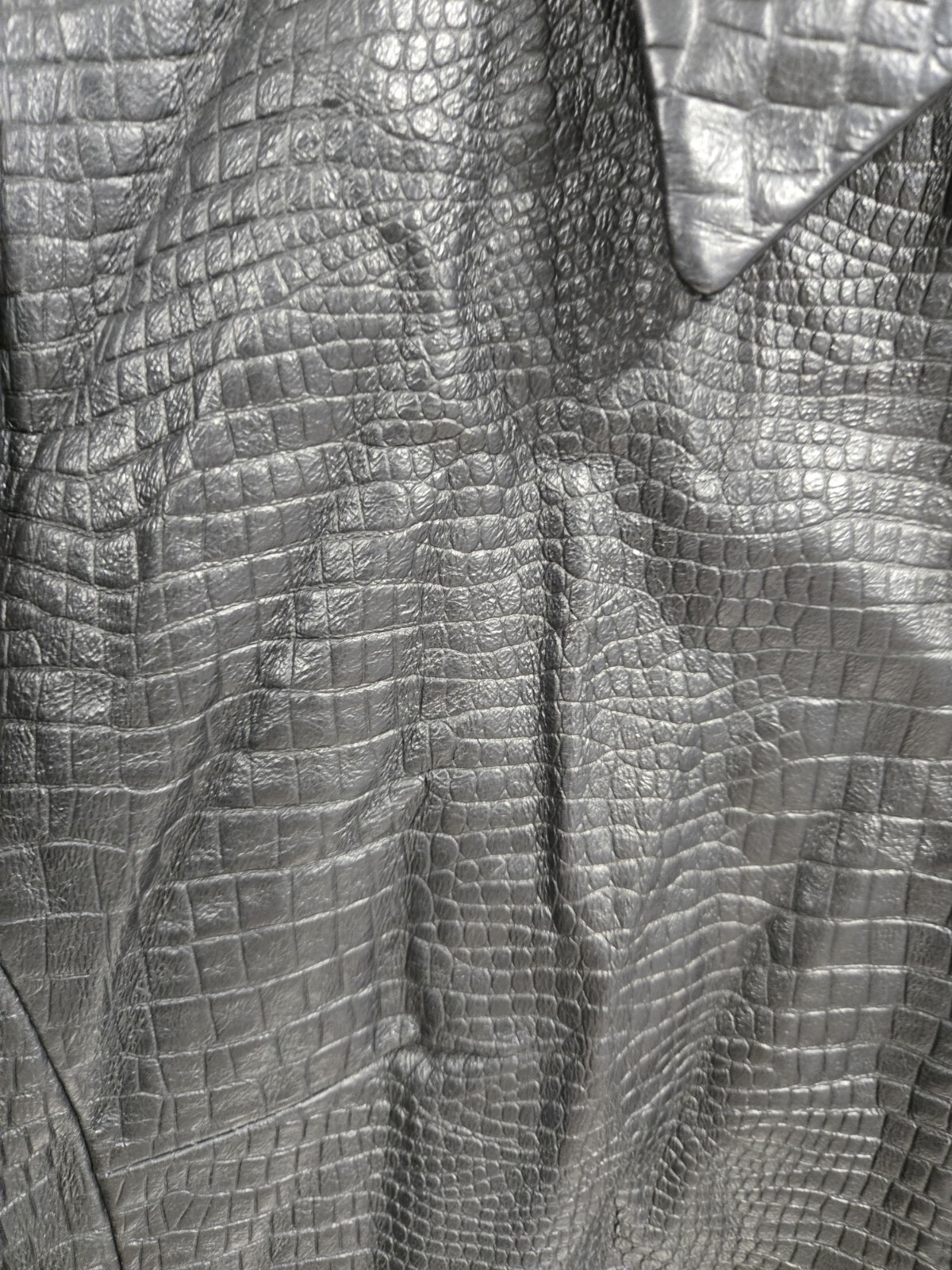 Apostrophe Size 14 Black Leather Jacket Full Zip … - image 4