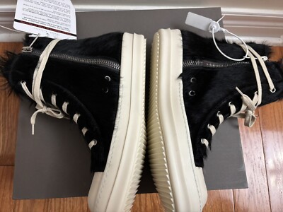靴 Rick Owens Vintage Sneaks IT42 Rick Owens Vintage Sneakers Black Men's - RU01C4897LPOLVS-991