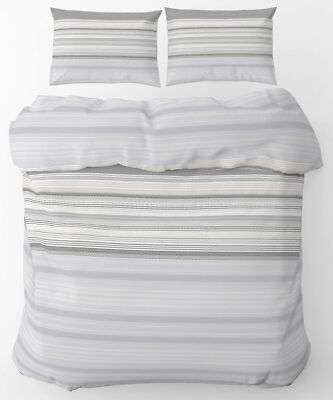 Set Copripiumino Matrimoniale In Cotone Platino - 240x200 Cm + 2 Federe 50x80 Cm, Con Pattina 40 Cm, Colore Beige
