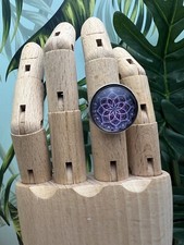 Edgy Mandala Statement rings - Oversized Round Rings