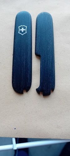 Genuine Modded Victorinox Scales With Clip/Swirl / 2 Grain Finishes + Dangler - Picture 10 of 14
