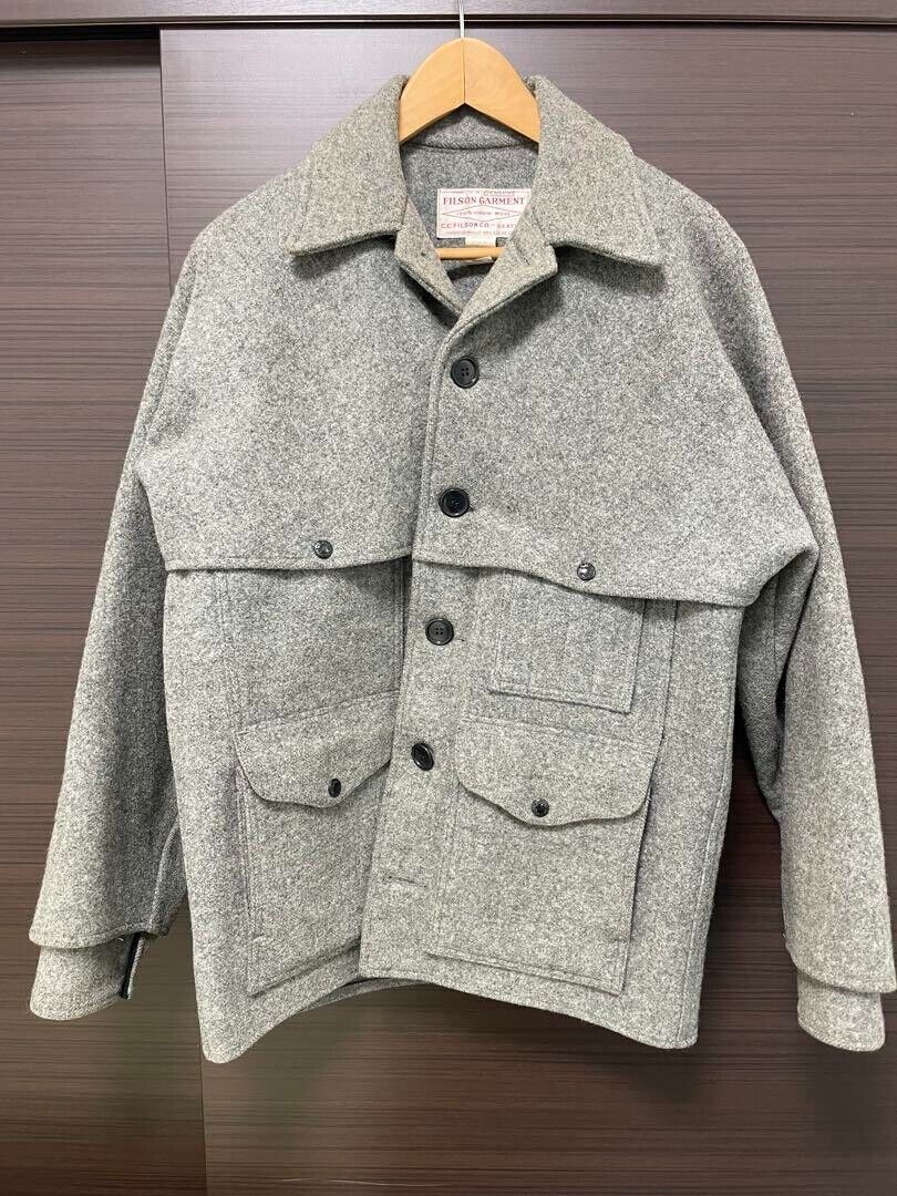 FILSON MACKINAW CRUISER wool グレー　38 Filson-Wool Mackinaw Cruiser- Grey Black Plaid
