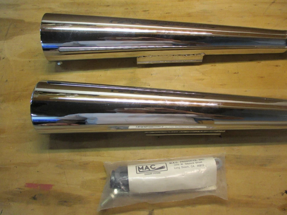 NUEVO 1978-1983 KAWASAKI KZ400 LTD KZ440 MEGÁFONO SILENCIADORES ANTIDESLIZANTES MAC 002-0213 Foto 2 de 4