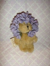 Boyds Bears Mini Plush Pansey Flower Bear Ornament
