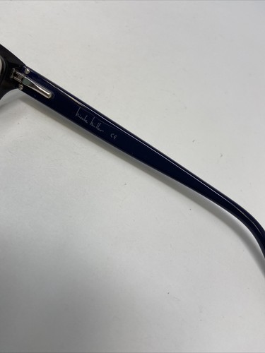 nicole miller Eyeglasses Frames CHELSEA 02 52-14-140 Blue/Grey Full Rim O775 - Picture 7 of 10