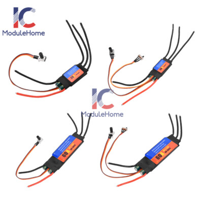 ESC Bidirectional Self Start 30A 60A Electric Adjustable Brushless Motor Driver.