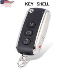 4 Button Flip Remote Key Shell Case Fob For Bentley Continental Gt Gtc 2006-2016 4 Button Flip Remote Key Shell Case Fob For Bentley Continental Gt Gtc 2006-2016