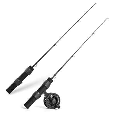 LEO 51cm Ice Fishing Rod Combo: Portable Winter Pole and Reel Set for Fishermen
