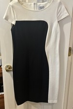 Flattering Black And White Dress