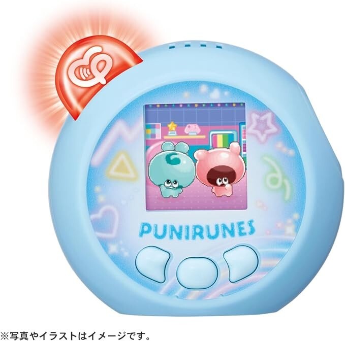 Punirunzu Punir Squishy Puni blue LCD TAKARA TOMY Punirunes toy