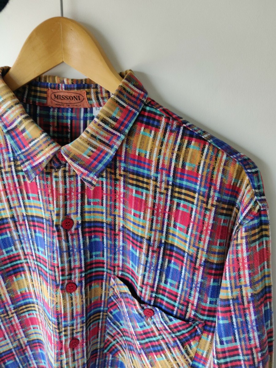 トップス vintage made in ITALY MISSONI tee cb MISSONI Vintage Orange Label Men's Shirt - RARE! - Made in