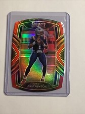 2020 Panini Select CLUB LEVEL RED PRIZM DIE CUT Cam Newton #236 A-38