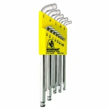 Bondhus 77037 Stubby Double Ball End L-Wrench Set w/BriteGuard & Long Arm, 13 Pc