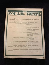 Hardee  s, 1985, 1/4-LB. Introduction, Newsletter, Rocky Mount, NC