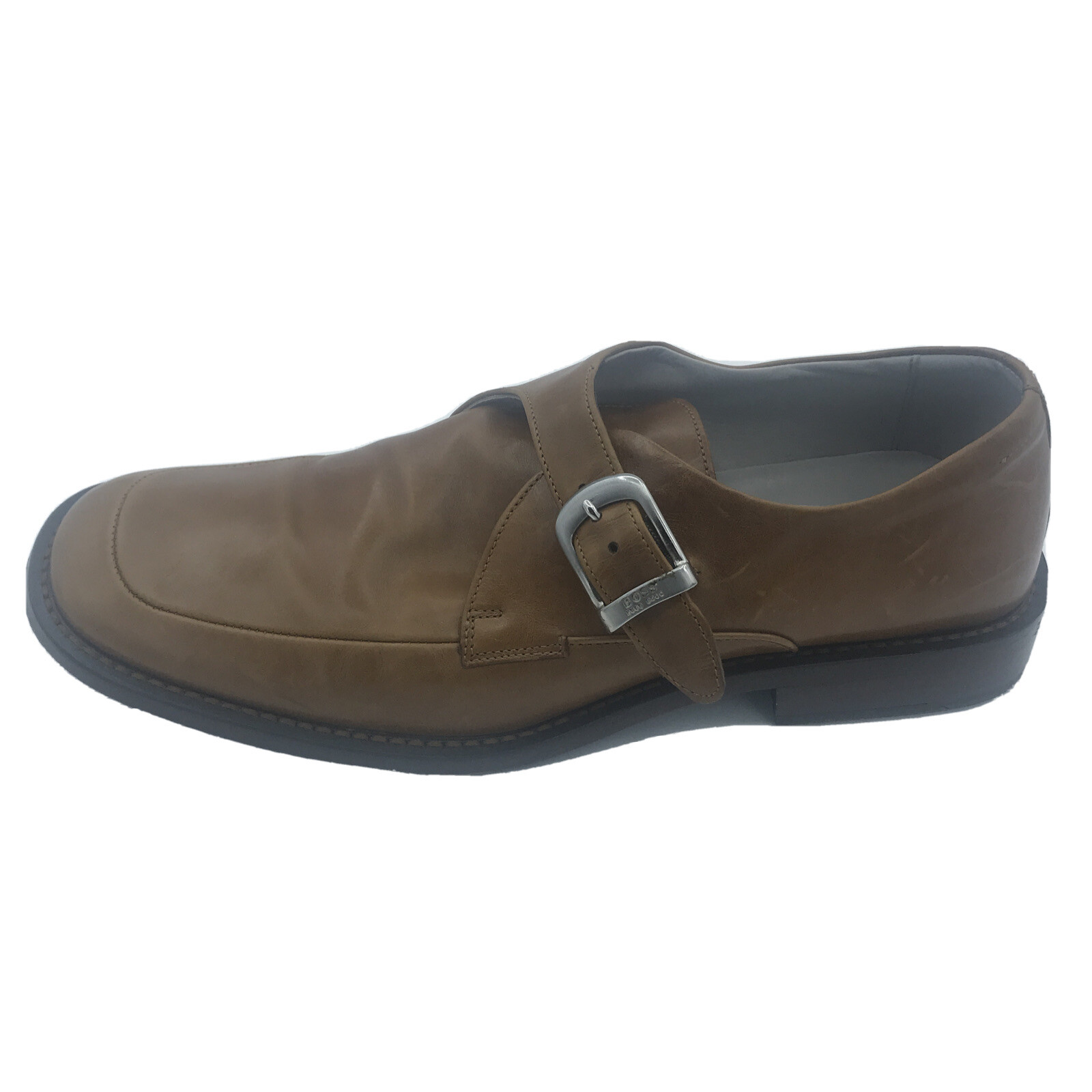 Hugo Boss Men's Brown Leather Double 
