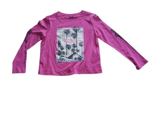 NWT Hurley T-Shirt Girls Youth Size 10/12 Large Long Sleeve Graphic Pink