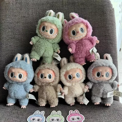 POP MART Labubu The Monsters Macaron Plüsch Puppe Spielzeug Schlüsselanhänger - Bild 11 von 33
