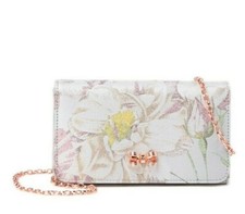 NWT - Ted Baker - ERIKA - Jacquard Mini Loop Clutch Evening Bag - Grey - 109