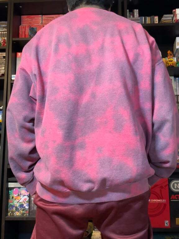 ALTRA Maglione girocollo Def Leppard Pyromania tie dye oversize rock taglia S M?