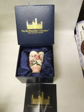 Smithsonian Collection Goebel Porcelain Votive Holder Pink Roses Tea Light MIB