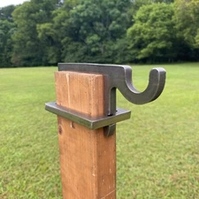 1pc 3/8" AR500 Hardened Steel 2x4 Topper Hook for Metal Range Shooting Targets