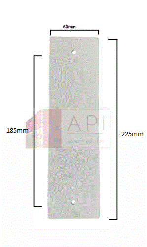 Placca cieca interasse fori 185 mm copri foro avvolgibile motore tapparella - Foto 3 di 4