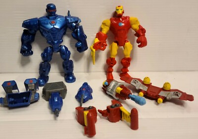 Hasbro Marvel Super Hero Mashers Iron Man vs Iron Monger Mash Pack 100%  COMPLETE