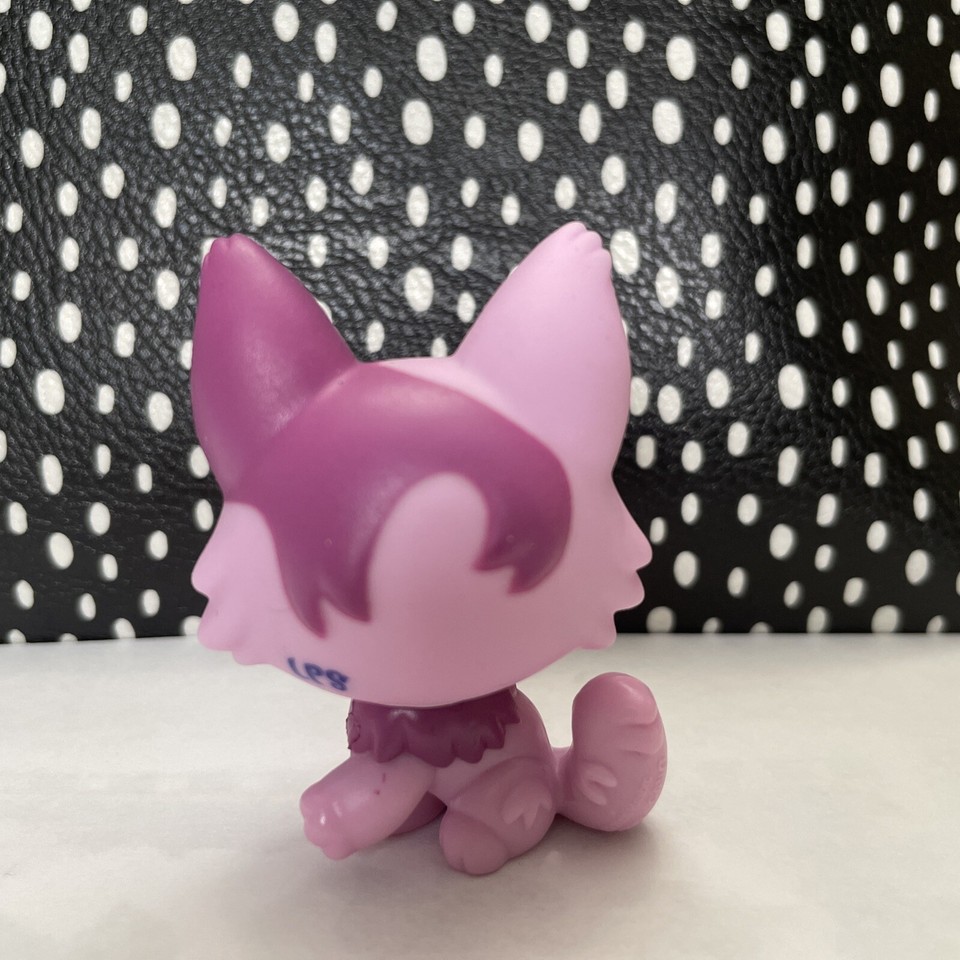 Lot 2 Littlest Pet Shop Authentiques – 1411 + 2465 – Chat Et Loup – Hasbro