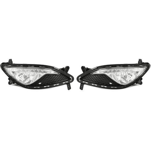 For 13-17 GENESIS COUPE Clear Lens Bumper Fog Lights Lamps Assembly LH + RH - Picture 11 of 18