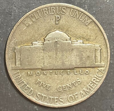 1943/2-P 3/2 Jefferson Nickel Overdate Better Silver Coin Nice