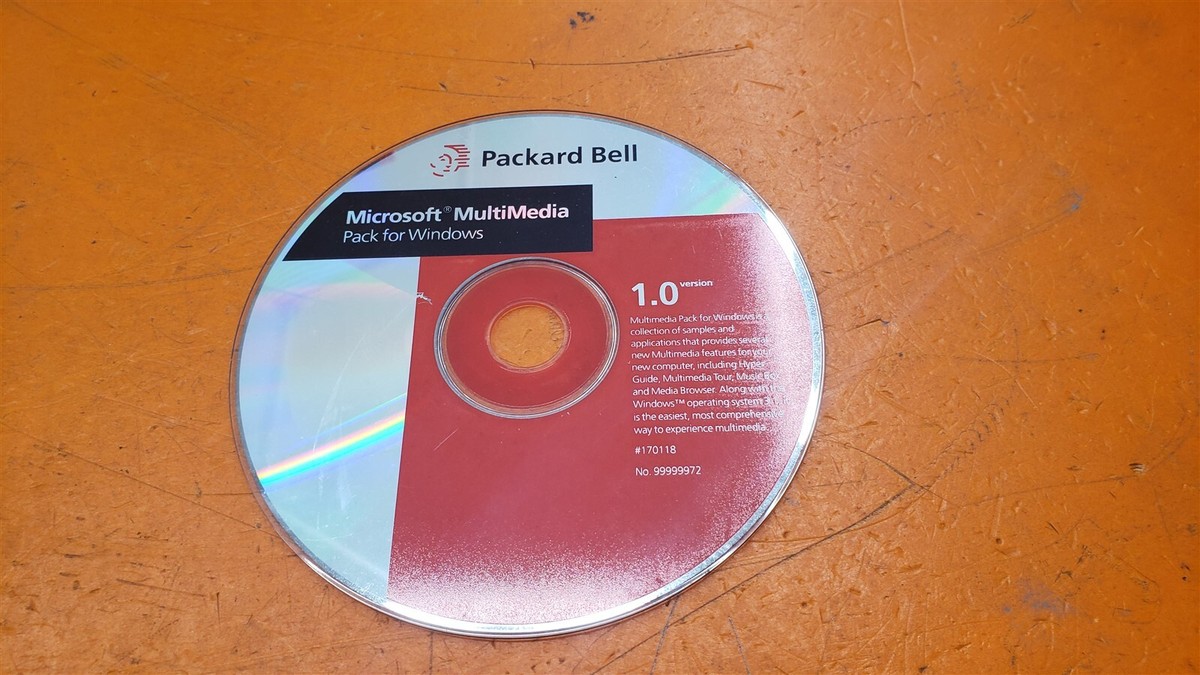 Packard Bell Microsoft MultiMedia Packet Windows 1.0 CD-ROM Disc