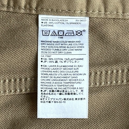 Banana Republic Travel Jean Pants Mens Sz 36x31 Slim Fit Beige Stretch - Picture 9 of 9