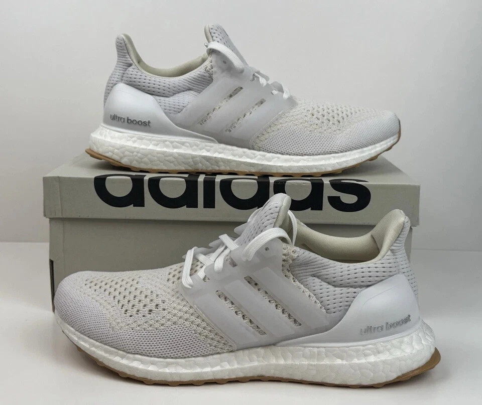 Adidas Ultraboost 1.0 W Running Shoes Women’s Triple White ID9689 Gum ...