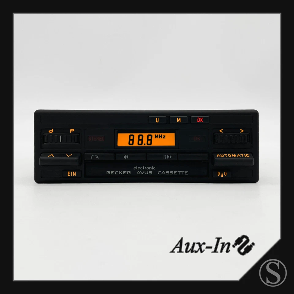 Becker Avus Cassette electronic 714 Radio BE0714 Aux-In für Mercedes W124 R107
