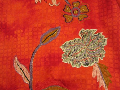 Vintage Drapers & Damons Jacket Womens Medium Orange Embroidered Chain Stitch - Picture 10 of 11