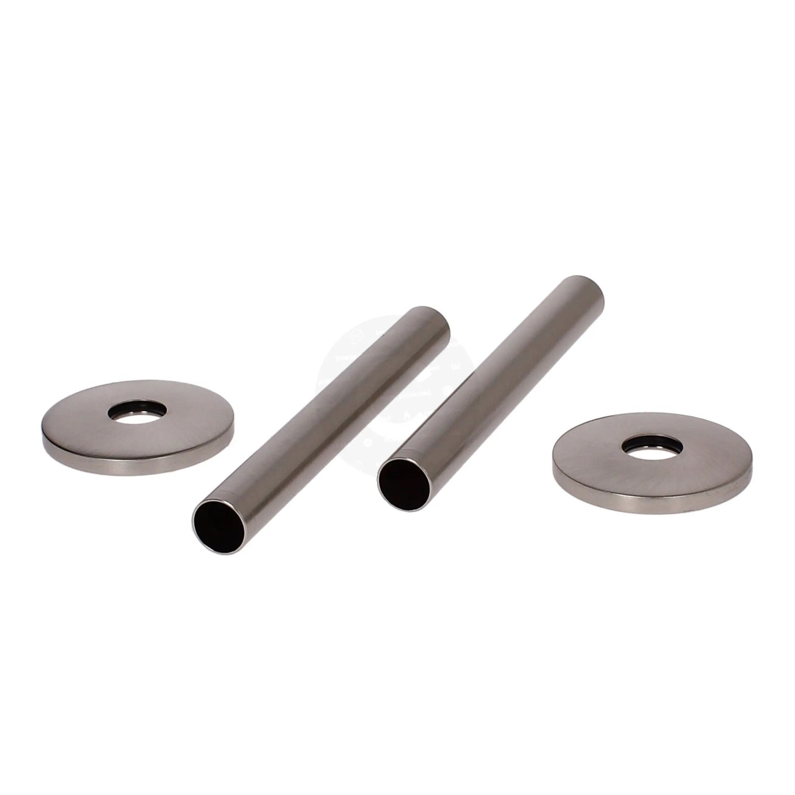 Coppia Collari Antica Rame Per Radiatori &ndash; Coda Tubo 15mm, Lunghezza 130mm, Modello EV-TC130AC