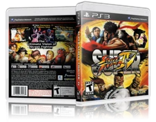 Super Street Fighter IV - Custom Replacement PS3 Cover and Case. NO GAME!!