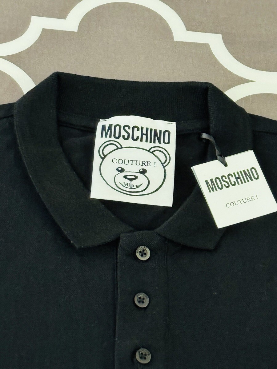 NWT$310 Authentic Moschino Couture Embroidered Toy Bear Logo