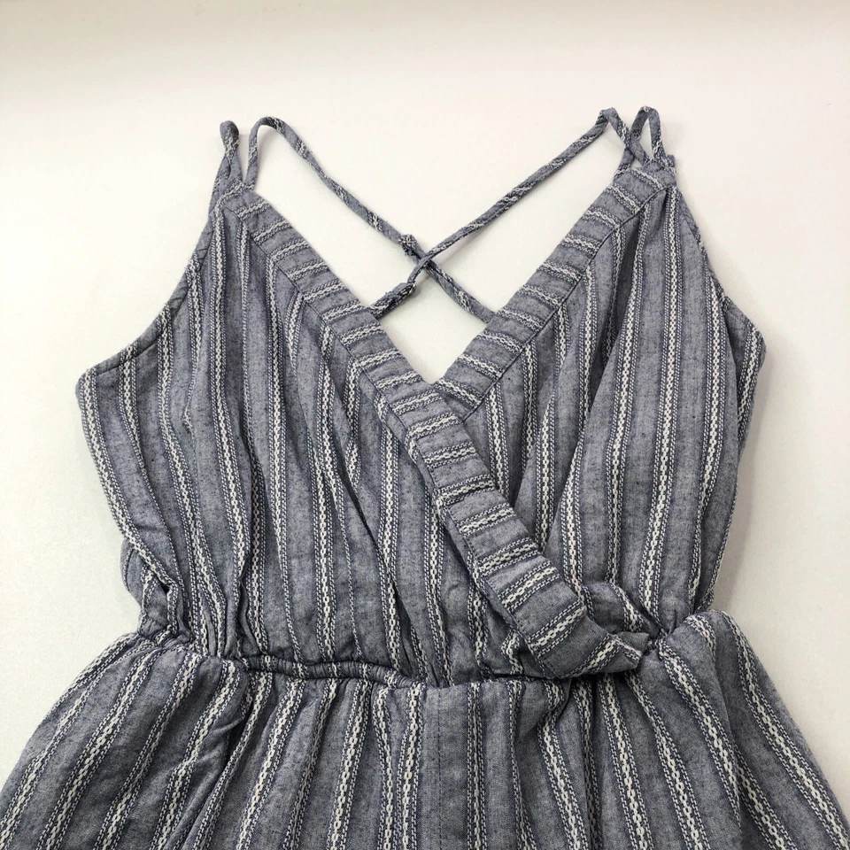 Mameluco Grúa de Papel Mujer S Gris Cintura Elástica Correas de Espagetti Forradas 100% Algodón Foto 3 de 4