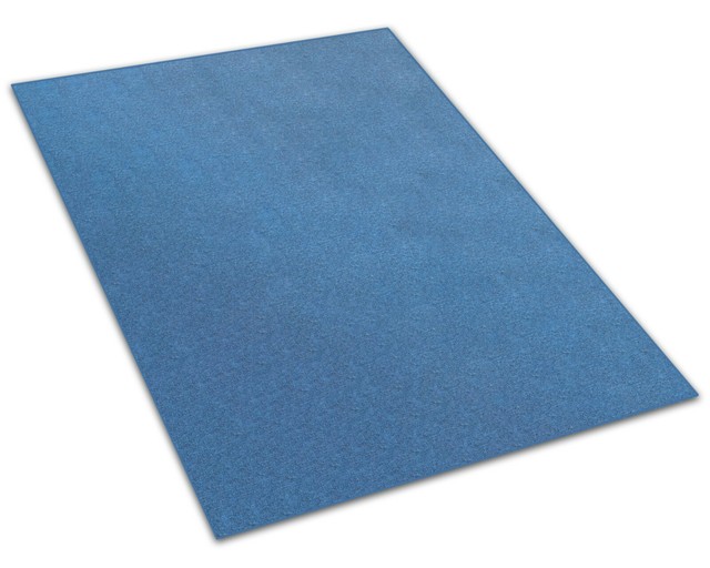 Cobalt Blue Indoor Outdoor Level Loop Area Rug Carpet Available in Many