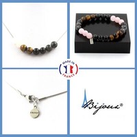 Steine Und MinéRaux. Satz Armband Halskette Perlen Rosenquarz + Labradorit